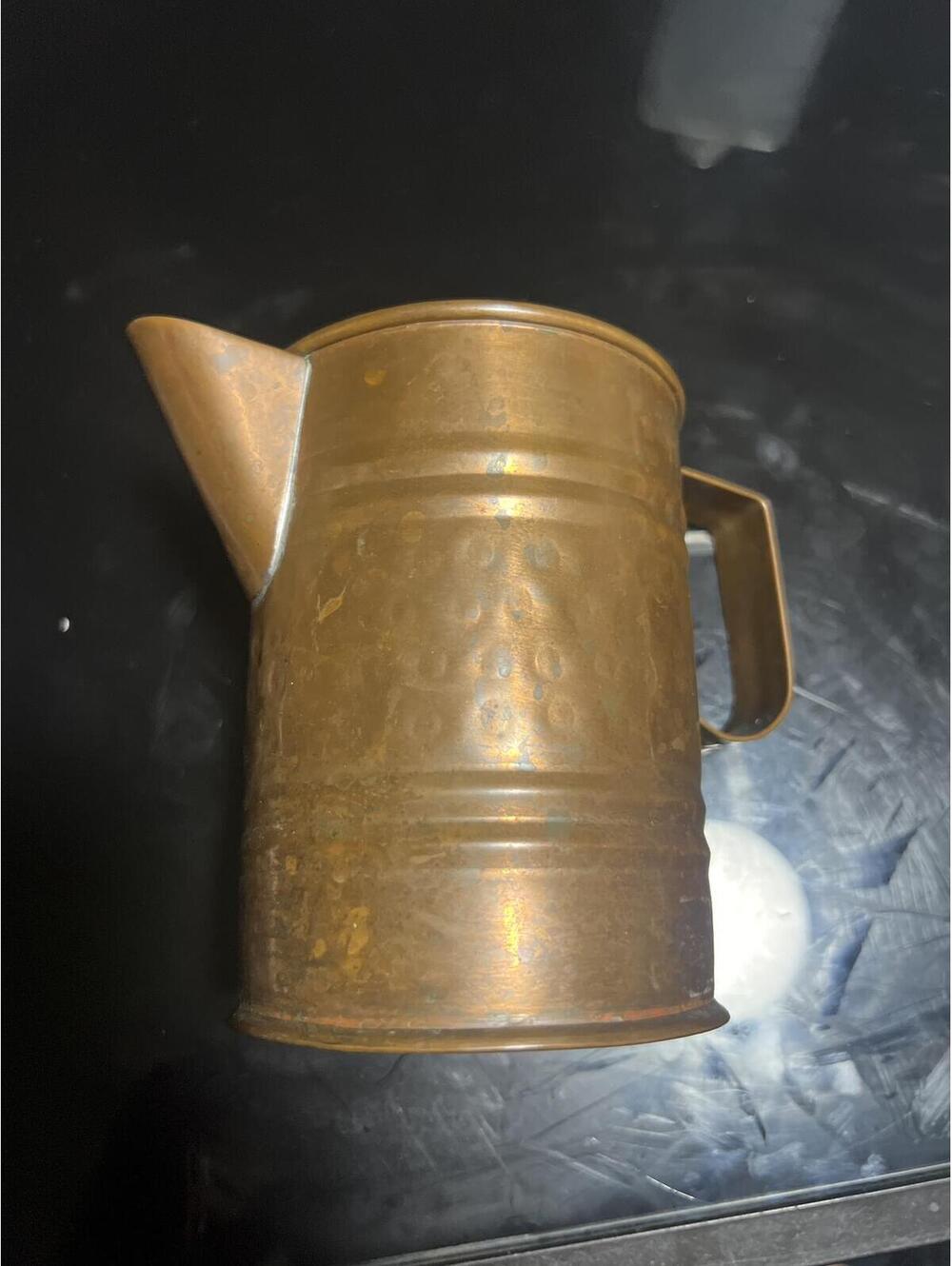 Vintage Solid Copper Small Pitcher Jug Made in Turkey